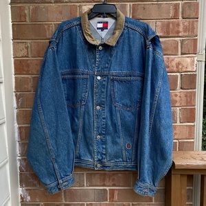 Vintage Mens Tommy Hilfiger Crest Denim Trucker